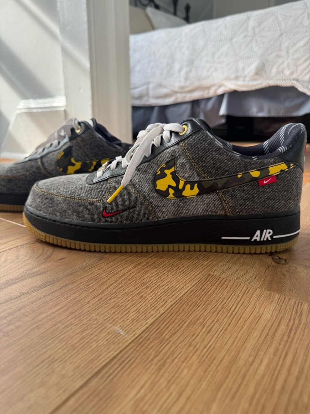 Nike Mens Air force One - Low remix black